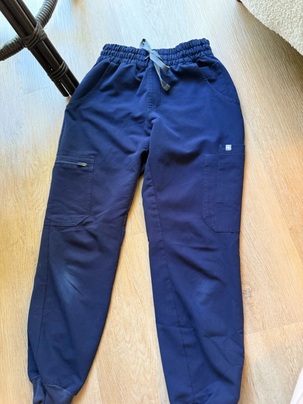 Figs Navy Women's Elastic Drawstring Joggers